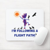 Tapis De Souris Trajectoire de vol d'observation d'oiseau (Avec souris)