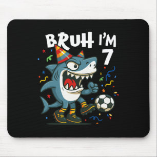 Tapis De Souris Tralalero Tralala Cerveau Italien Rouge Football 7