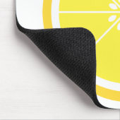 Tapis De Souris Tranche de citron jaune (Coin)