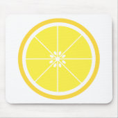 Tapis De Souris Tranche de citron jaune (Devant)