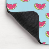 Tapis De Souris Tranches de pastèque sur Motif Turquoise (Coin)