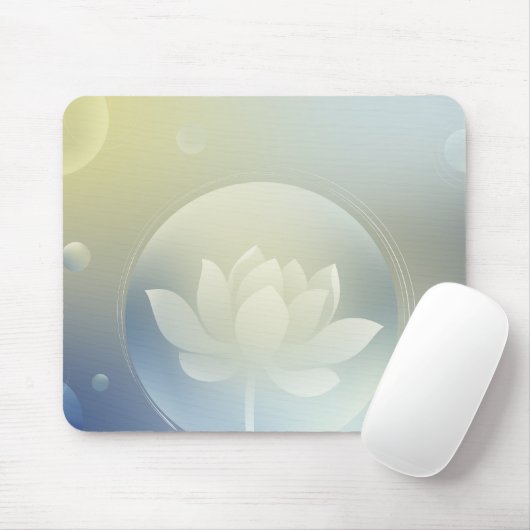 Tapis de souris Tranquille Lotus (Avec souris)