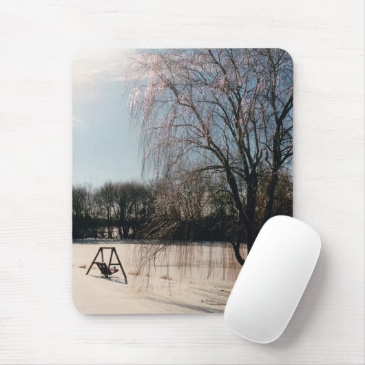 Tapis De Souris Tranquillité d'hiver Mousepad (Avec souris)