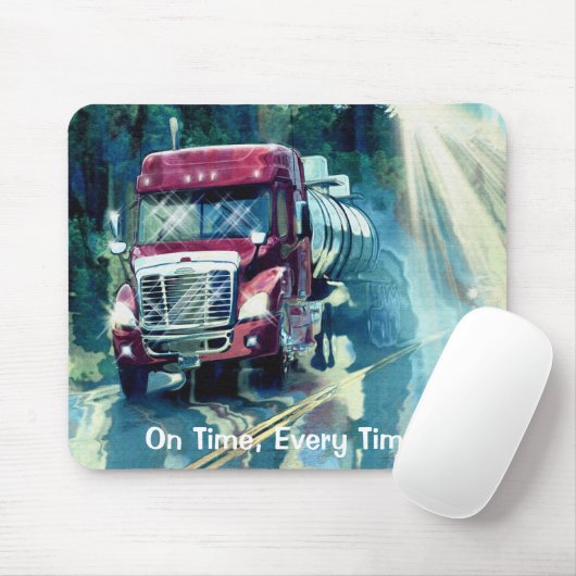 Tapis De Souris Transport Camion Transport routier Art Mousepad (Avec souris)