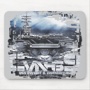 Tapis De Souris Transporteur d'aéronef Dwight D. Eisenhower Mousep