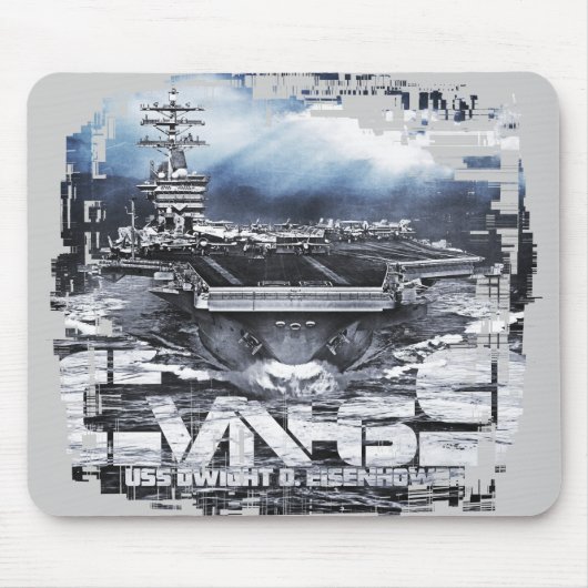 Tapis De Souris Transporteur d'aéronef Dwight D. Eisenhower Mousep (Devant)