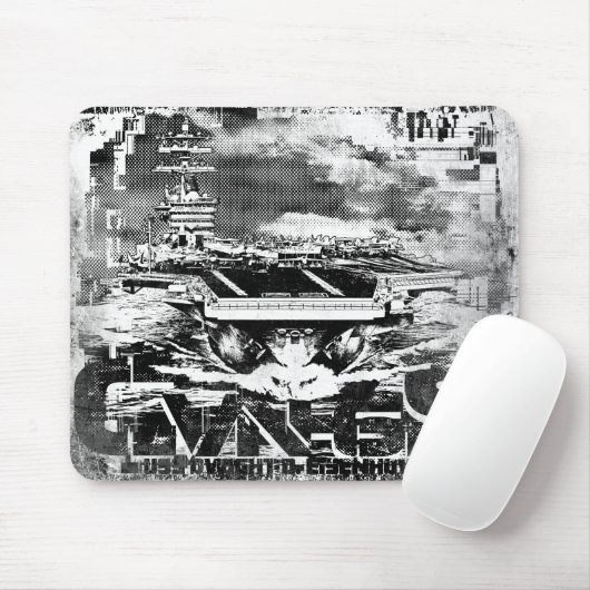 Tapis De Souris Transporteur d'aéronef Dwight D. Eisenhower Mousep (Avec souris)