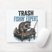Tapis De Souris Trash Fishin' Expert Raccoon (Avec souris)