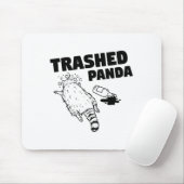 Tapis De Souris Trash Panda Drunk Racoon Funny  (Avec souris)