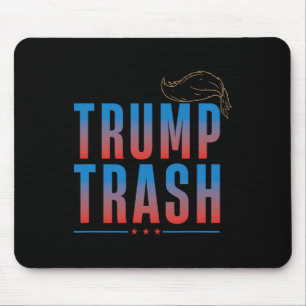 Tapis De Souris Trash Trump 2024 Grunge Garbage Pour Trump Drôle T