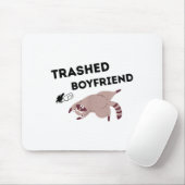 Tapis De Souris Trashed Boyfriend, Funny Trashed Panda Couples Pre (Avec souris)