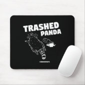 Tapis De Souris Trashed Panda Drunken Raccoon Funny Meme  (Avec souris)