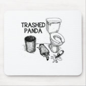 Tapis De Souris Trashed Panda Funny Drunk Racoon  (Devant)