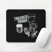 Tapis De Souris Trashed Panda Funny Drunk Racoon (Avec souris)