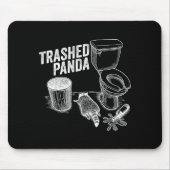 Tapis De Souris Trashed Panda Funny Drunk Racoon (Devant)