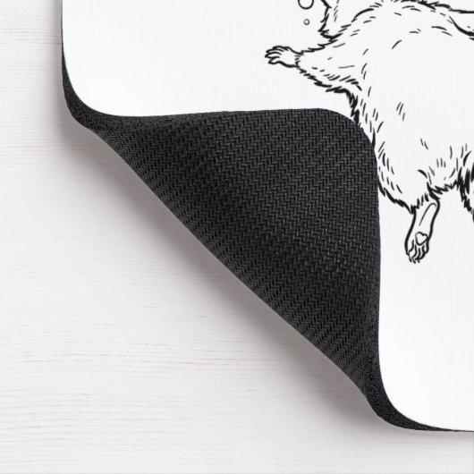 Tapis De Souris Trashed Panda Funny Drunk Racoon  (Coin)