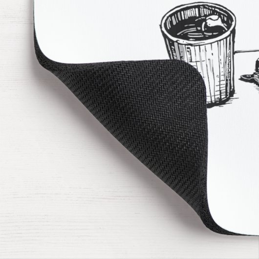 Tapis De Souris Trashed Panda Funny Drunk Racoon  (Coin)