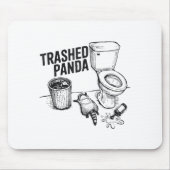 Tapis De Souris Trashed Panda Funny Drunk Racoon  (Devant)