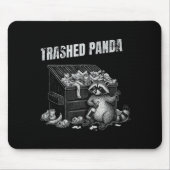 Tapis De Souris Trashed Panda Funny Drunk Racoon Cool Animals Grap (Devant)