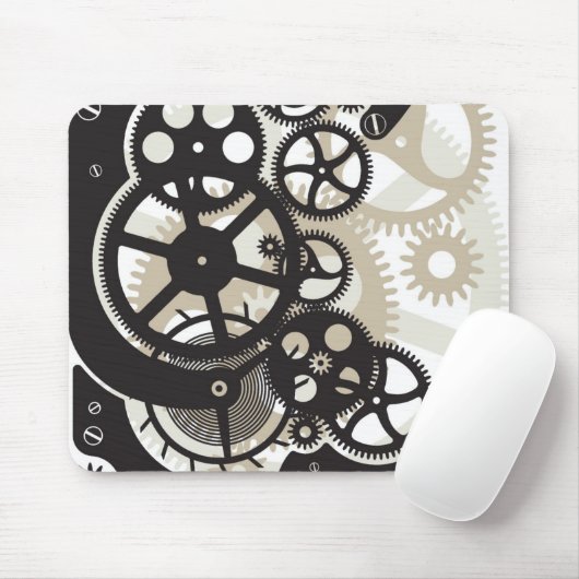 Tapis De Souris Travail de roues de dent (Avec souris)