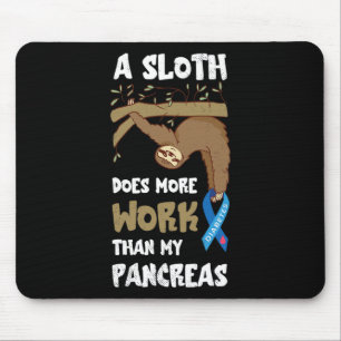 Tapis De Souris Travail de sensibilisation au diabète de Pancreas 