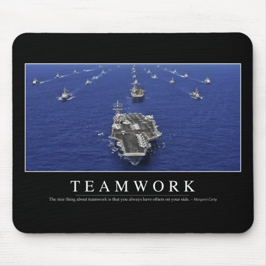 Tapis De Souris Travail d'équipe : Citation inspirante (Devant)