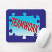 Tapis De Souris Travail d'équipe Jigsaw Puzzle Mouse Pad (Avec souris)