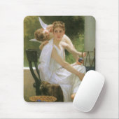Tapis De Souris Travail interrompu par Bouguereau, Angel Portrait (Avec souris)