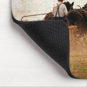 Tapis De Souris Travail sur le terrain à cheval (Coin)