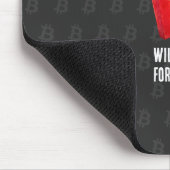 Tapis De Souris Travaillera pour Bitcoin (Noir) (Coin)