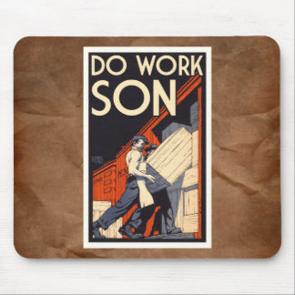 Tapis De Souris travaillez le fils