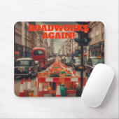 Tapis De Souris Travaux routiers à Londres (Avec souris)