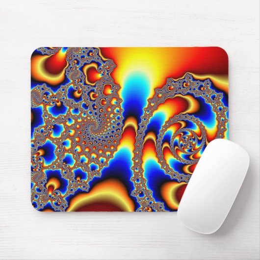 Tapis De Souris Traverser - Art fractal (Avec souris)