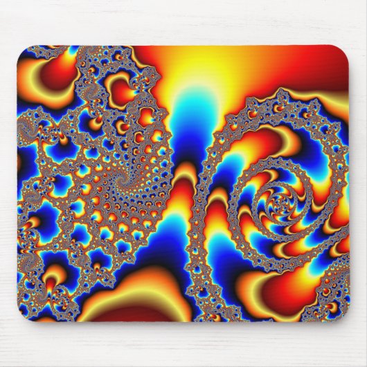 Tapis De Souris Traverser - Art fractal (Devant)