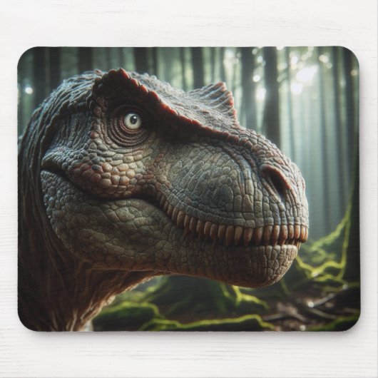 Tapis De Souris Traverser le temps : T-Rex dans la forêt (Devant)