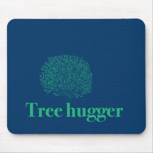 Tapis De Souris Tree Hugger w/ tree illustration