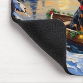 Tapis De Souris Treeing Walker Coonhound Christmas Boat Holiday (Coin)