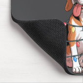 Tapis De Souris Treeing Walker Coonhound Dog Christmas Lights Sant (Coin)