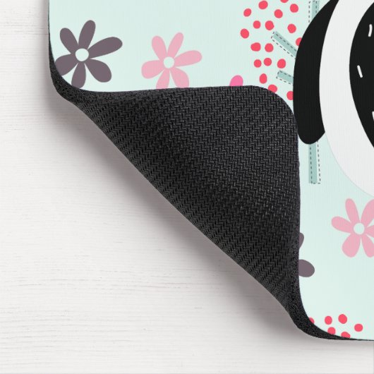 Tapis De Souris Trees, Flowers, and Panda Bears (Coin)