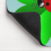 Tapis De Souris Trèfle de coccinelle et de 4 feuilles (Coin)
