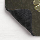 Tapis De Souris Trèfle Fête de la Saint-Patrick, Cuir marron (Coin)
