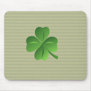 Tapis De Souris Trèfle irlandais chanceux chic et tendance