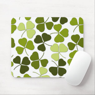 Tapis De Souris Trèfle vert dans une variété de nuances