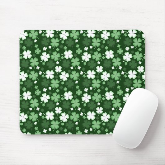 Tapis De Souris Trèfle vert, jour de la Saint-Patrick (Avec souris)