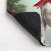 Tapis De Souris Trek Walker Coonhound Dog en Noël de neige (Coin)