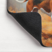 Tapis De Souris Trekking Walker Coonhound à l'automne Feuilles aut (Coin)