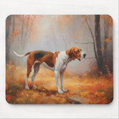 Tapis De Souris Trekking Walker Coonhound à l'automne Feuilles aut (Devant)