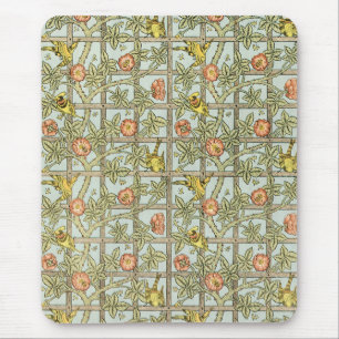 Tapis De Souris Trellis par William Morris, textile de jardin vint