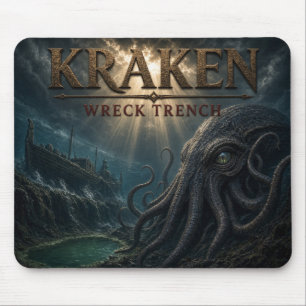 Tapis De Souris Trenchée de l'épave du Kraken Dark Realism