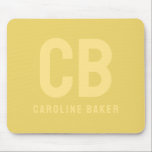 Tapis De Souris Trend Color Soft Yellow Name Mousepad<br><div class="desc">Voici la couleur printanière tendance : Jaune doux. Mousepad moderne et élégant avec monogramme à deux lettres personnalisable et nom dans une police minimaliste. Son design simple et épuré dans une couleur solide offre un charme intemporel et classique. Découvrez nos couleurs printanières tendance pour plus de produits dans la même...</div>